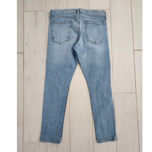 Rag & Bone 29x25 Fit 1 Extra Slim Denim Pants Button Fly Distressed Light - Picture 5 of 11